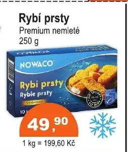 COOP DISKONT NOWACO Rybí prsty nabídka
