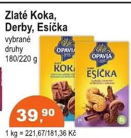 COOP DISKONT OPAVIA Zlaté Koka, Derby, Esíčka nabídka