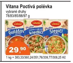 COOP DISKONT VITANA Poctivá polévka nabídka