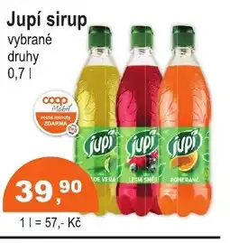 COOP DISKONT Jupí sirup nabídka