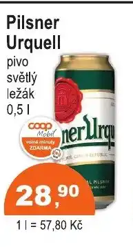 COOP DISKONT Pilsner Urquell nabídka