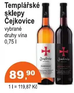 COOP DISKONT Templářské sklepy Čejkovice nabídka