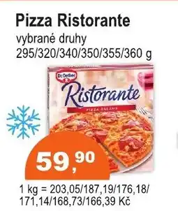 COOP DISKONT DR OETKER Pizza Ristorante nabídka