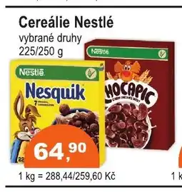 COOP DISKONT Cereálie Nestlé nabídka