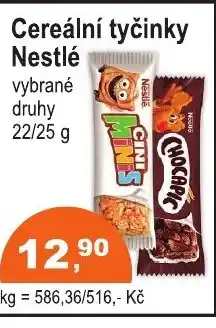 COOP DISKONT Cereální tyčinky Nestlé nabídka