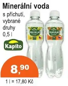 COOP DISKONT KAPITO Minerální voda nabídka