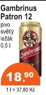 COOP DISKONT Gambrinus Patron 12 nabídka