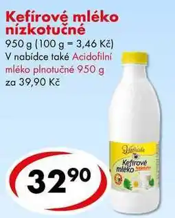 CBA Kefírové mléko nízkotučné, 950 g nabídka