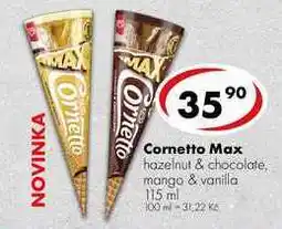 CBA Cornetto Max, 115 ml nabídka