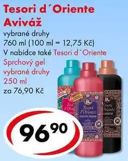 CBA Tesori d'Oriente Aviváž, 760 ml nabídka