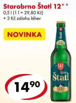 CBA Starobrno Štatl 12, 0,5 l nabídka