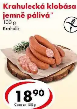CBA Krahulecká klobása jemně pálivá, 100 g nabídka