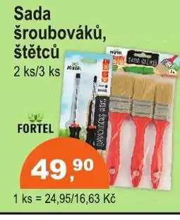 COOP DISKONT FORTEL Sada šroubováků, štětců nabídka