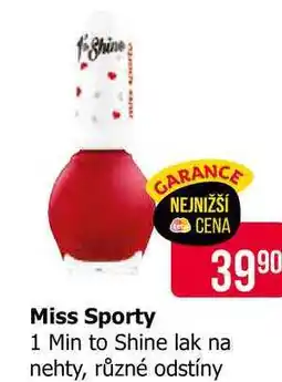 Teta Miss Sporty 1 Min to Shine lak na nehty, různé odstíny nabídka