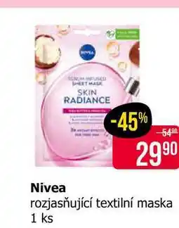 Teta Nivea rozjasňující textilní maska 1 ks nabídka