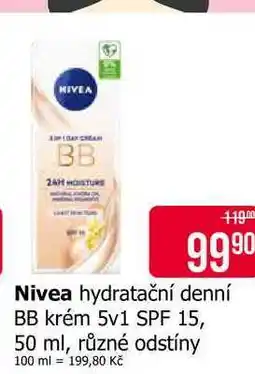 Teta Nivea hydratační denní BB krém 5v1 SPF 15, 50 ml nabídka