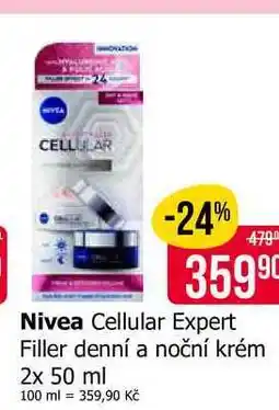 Teta Nivea Cellular Expert Filler denní a noční krém 2x 50 ml nabídka