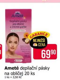 Teta Ameté depilační pásky na obličej 20 ks nabídka