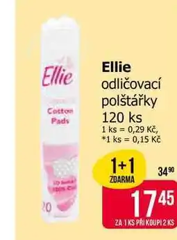 Teta Ellie odličovací polštářky 120 ks nabídka