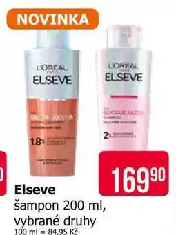 Teta L'Oréal Paris Elseve šampon 200ml, vybrané druhy nabídka