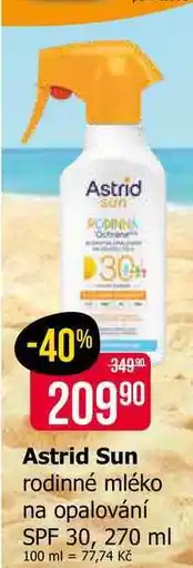 Teta Astrid Sun rodinné mléko na opalování SPF 30, 270 ml nabídka