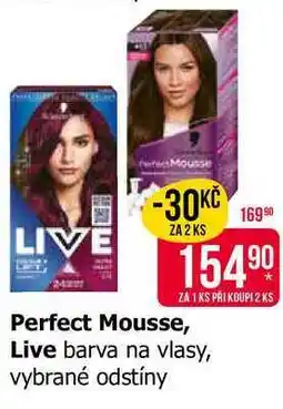 Teta Perfect Mousse, Live barva na vlasy, vybrané odstíny nabídka