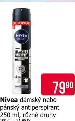 Teta Nivea dámský nebo pánský antiperspirant 250 ml, různé druhy nabídka