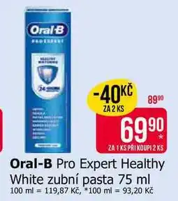 Teta Oral-B Pro Expert Healthy White zubní pasta 75 ml nabídka