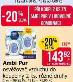 Teta Ambi Pur osvěžovač vzduchu do koupelny 2 ks, různé druhy nabídka
