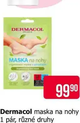 Teta Dermacol maska na nohy 1 pár, různé druhy nabídka