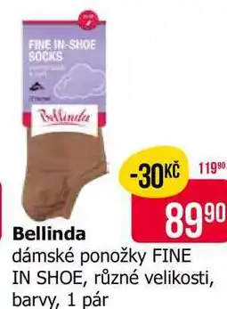 Teta Bellinda dámské ponožky FINE IN SHOE, různé velikosti, barvy, 1 pár nabídka