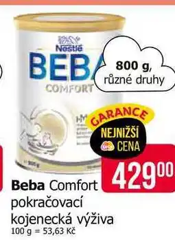 Teta NESTLÉ BEBA COMFORT 800g nabídka