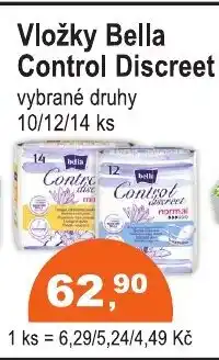 COOP DISKONT Vložky Bella Control Discreet nabídka