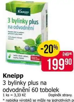 Teta Kneipp 3 bylinky plus na odvodnění 60 tobolek nabídka