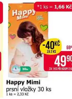 Teta Happy Mimi prsní vložky 30 ks nabídka
