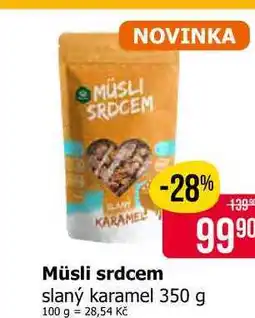 Teta Müsli srdcem slaný karamel 350 g nabídka