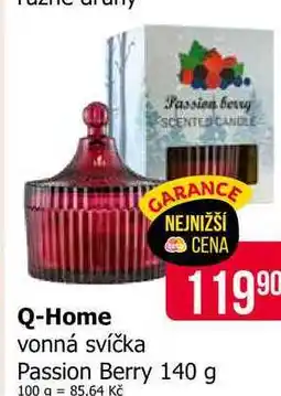 Teta Q-Home vonná svíčka Passion Berry 140 g nabídka