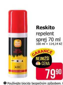 Teta Reskito repelent sprej 70 ml nabídka