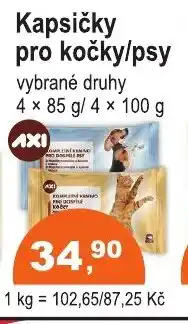 COOP DISKONT AXI Kapsičky pro kočky/psy nabídka