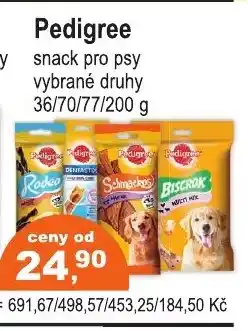 COOP DISKONT PEDIGREE snack pro psy nabídka