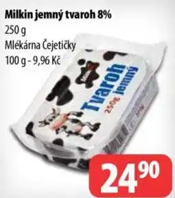Partner Maloobchodní síť Milkin jemný tvaroh 8% nabídka