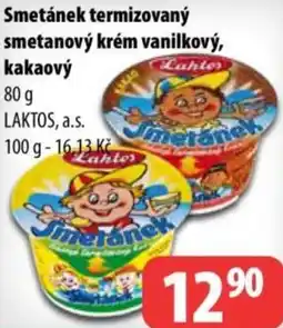 Partner Maloobchodní síť Smetánek termizovaný smetanový krém vanilkový, kakaový nabídka