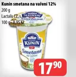 Partner Maloobchodní síť Kunín smetana na vaření 12% nabídka