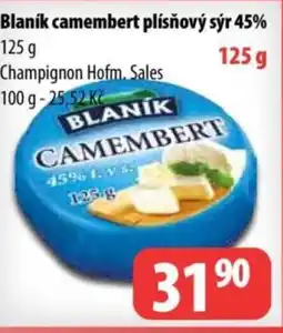 Partner Maloobchodní síť Blaník camembert plísňový sýr 45% nabídka