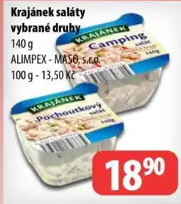 Partner Maloobchodní síť Krajánek saláty nabídka
