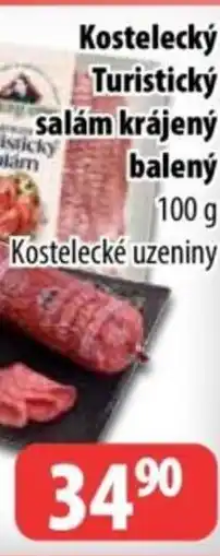 Partner Maloobchodní síť Kostelecký Turistický salám krájený balený nabídka