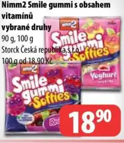 Partner Maloobchodní síť Nimm2 Smile gummi s obsahem vitamínů nabídka
