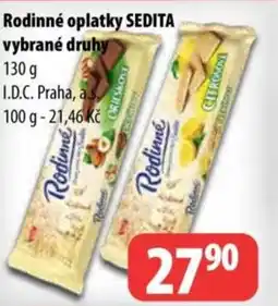 Partner Maloobchodní síť Rodinné oplatky SEDITA nabídka