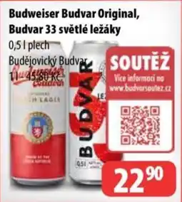 Partner Maloobchodní síť Budweiser Budvar Original, Budvar 33 světlé ležáky nabídka