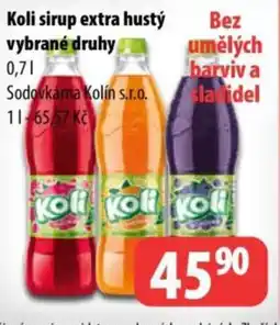 Partner Maloobchodní síť Koli sirup extra hustý nabídka